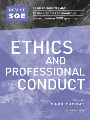 cover image of Revise SQE Ethics and Professional Conduct